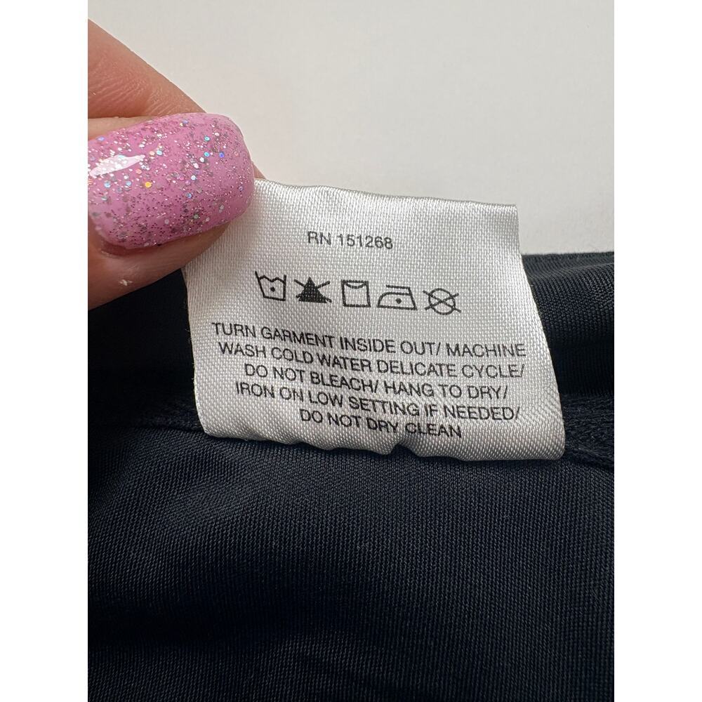 Laundry by Shelli Segal Black Camo Zip Up Jacket Athleisure Light Activewear - Picture 14 of 14